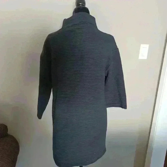 Zara Womens Black Knit Oversized Tunic Dress S - Picture 5 of 10